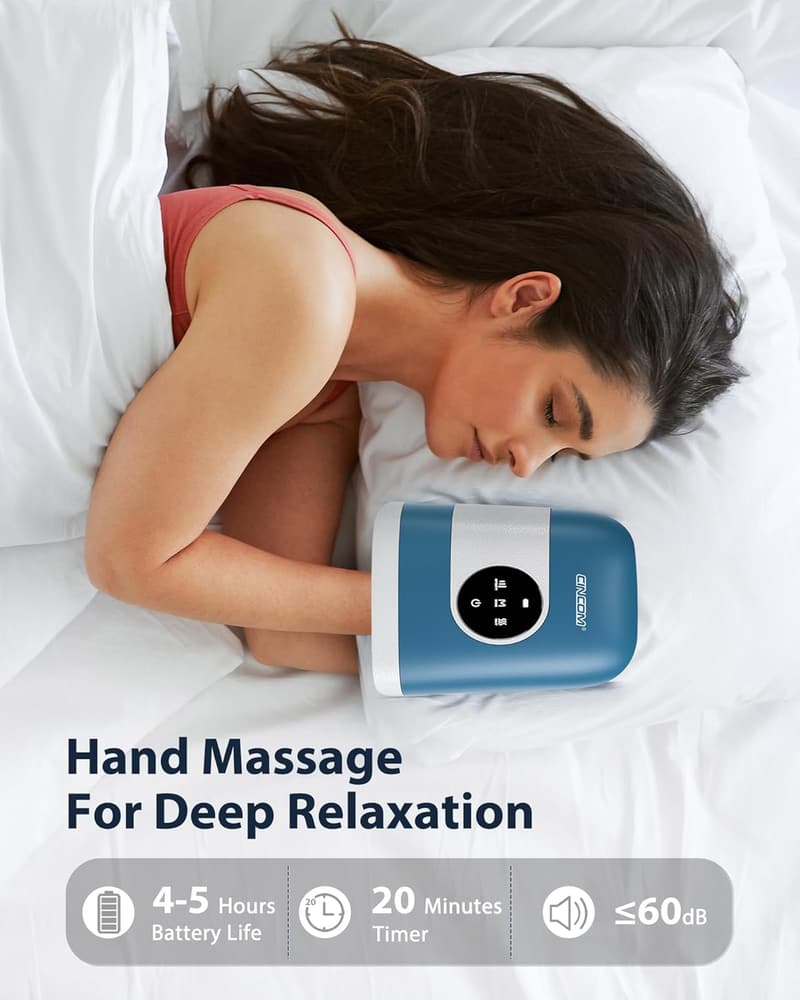 Cordless Hand Massager with Heat for Arthritis Relief