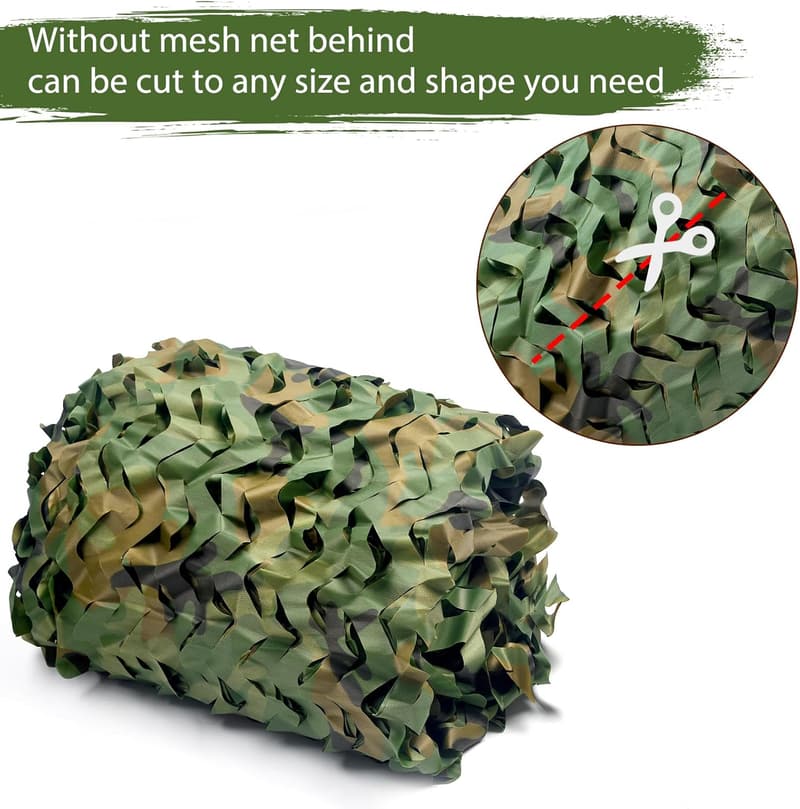 Camouflage Netting Tarp 20x20 for Hunting and Camping