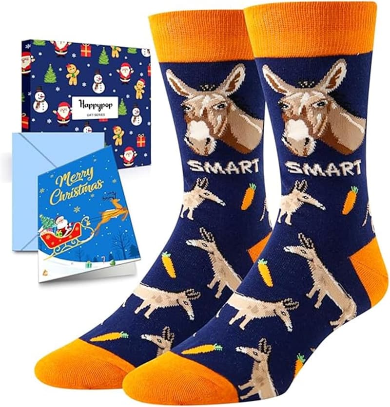 Funny Donkey Socks for Animal Lovers
