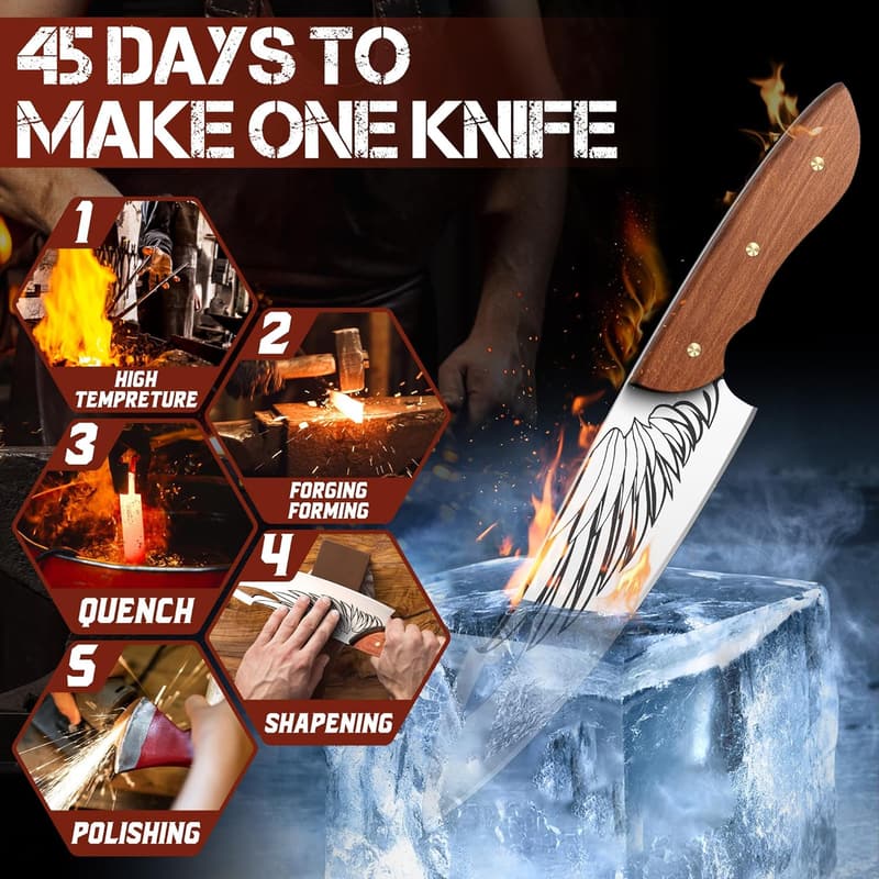Stainless Steel Viking Boning Knife - Ideal Birthday Gift for Men
