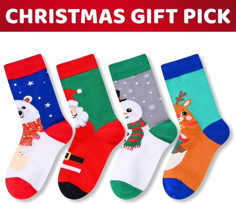 Christmas Reindeer Stocking Socks for Women and Men
