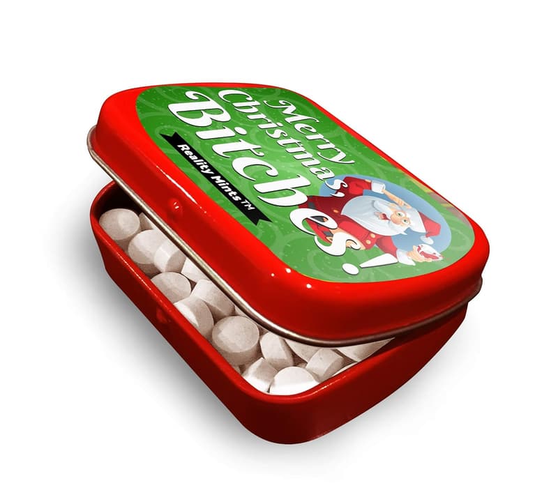 Funny Holiday Peppermint Mints - Stocking Stuffers for Adults