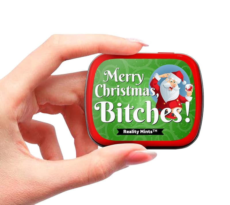 Funny Holiday Peppermint Mints - Stocking Stuffers for Adults