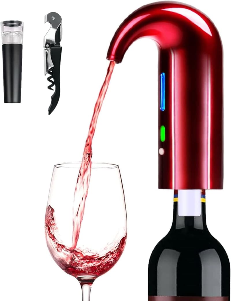 Father's Day Electric Wine Aerator and Dispenser for Red Wine