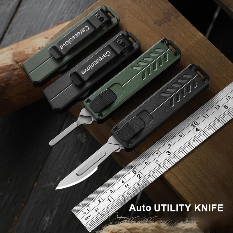 Retractable Safety Utility Knife with 10 Blades