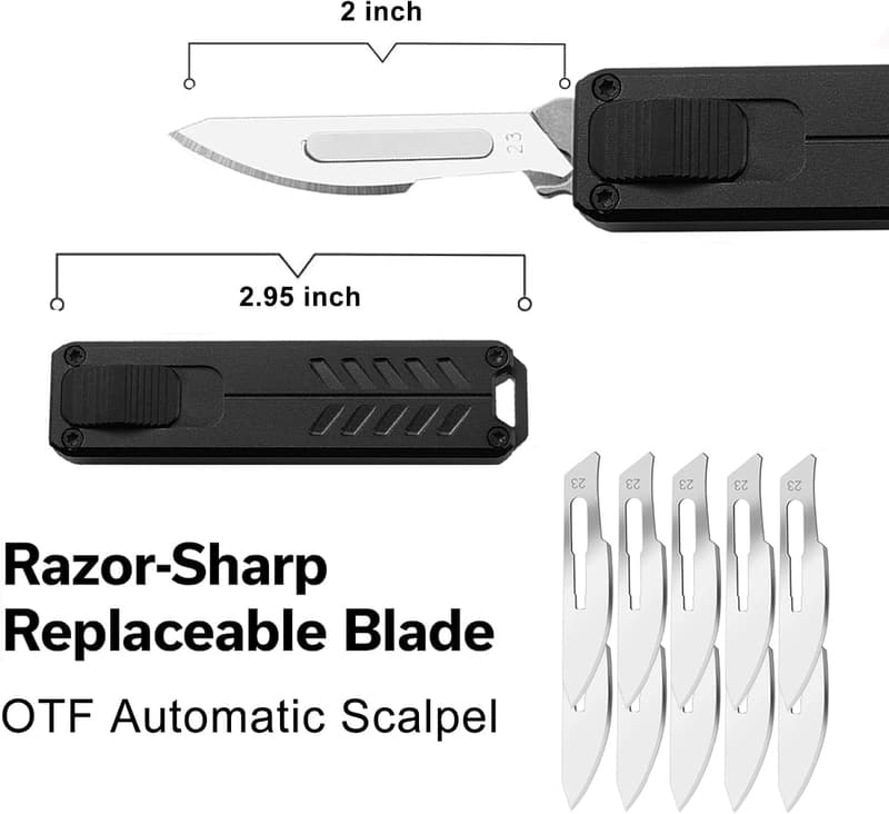 Retractable Safety Utility Knife with 10 Blades