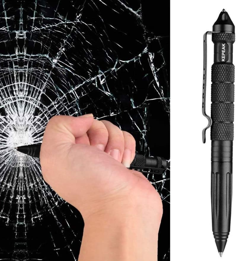 Tactical Self-Defense Pen with Glass Breaker – Tungsten Steel