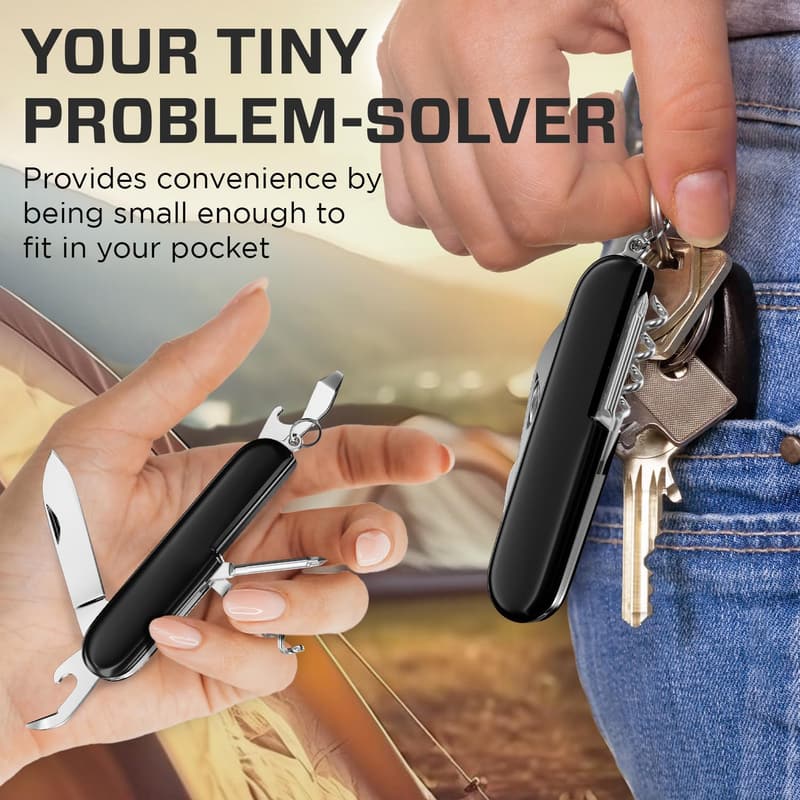 Multi-Function Mini Knife - EDC Tool for Camping & Hiking