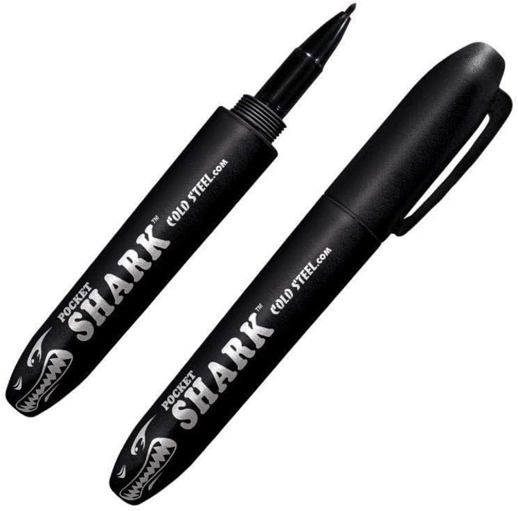 Cold Steel Black Pocket Shark Knife and Permanent Marker