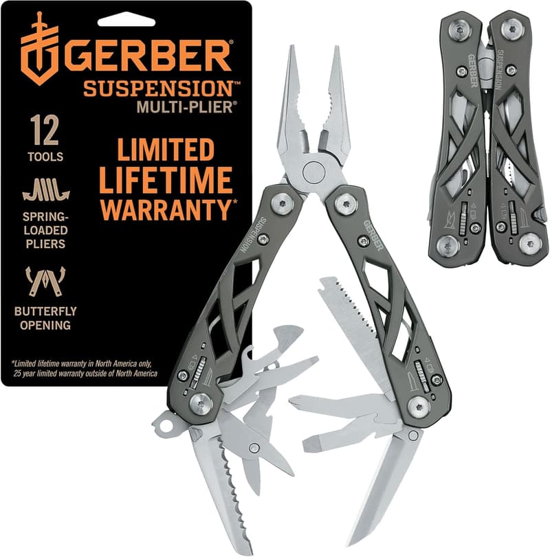 12-in-1 Multi-Plier EDC Tool with Pocket Knife for Men