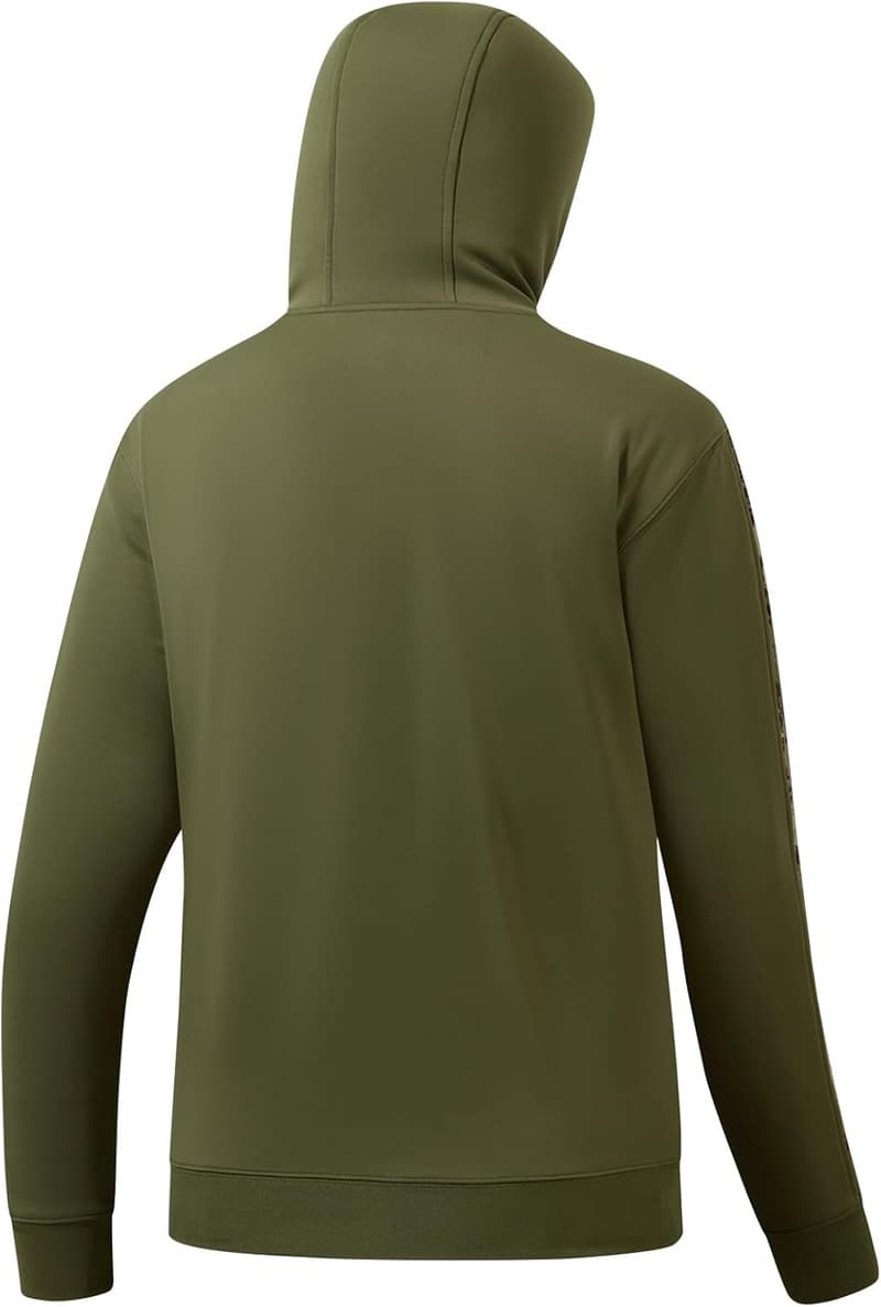Men's Water-Resistant Camo Fleece Hoodie for Outdoor Activities