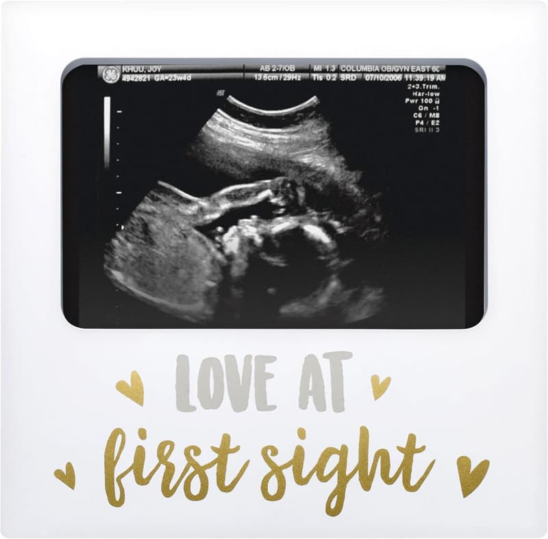 Ultrasound Keepsake Picture Frame for Baby Showers, 4” x 6”