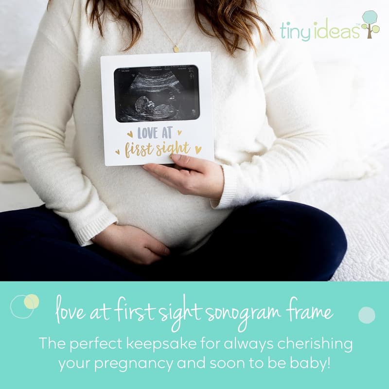 Ultrasound Keepsake Picture Frame for Baby Showers, 4” x 6”