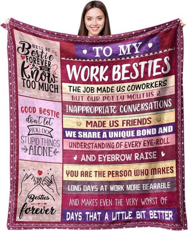 Mother's Day Blanket Gift for Work Besties - 50''x60''