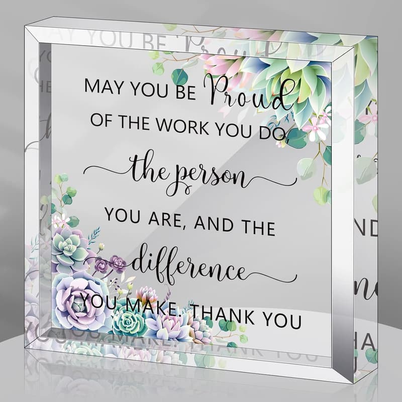 Coworker Farewell Gift - Acrylic Appreciation Sign