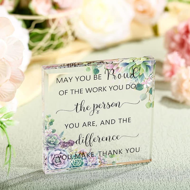 Coworker Farewell Gift - Acrylic Appreciation Sign