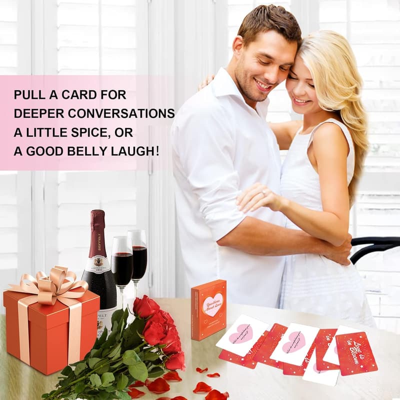 Valentine's Day Conversation Cards for Couples - Strengthen Relationships