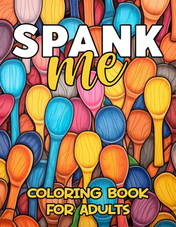 Naughty Spanking Coloring Book for Adults - Gift for Her