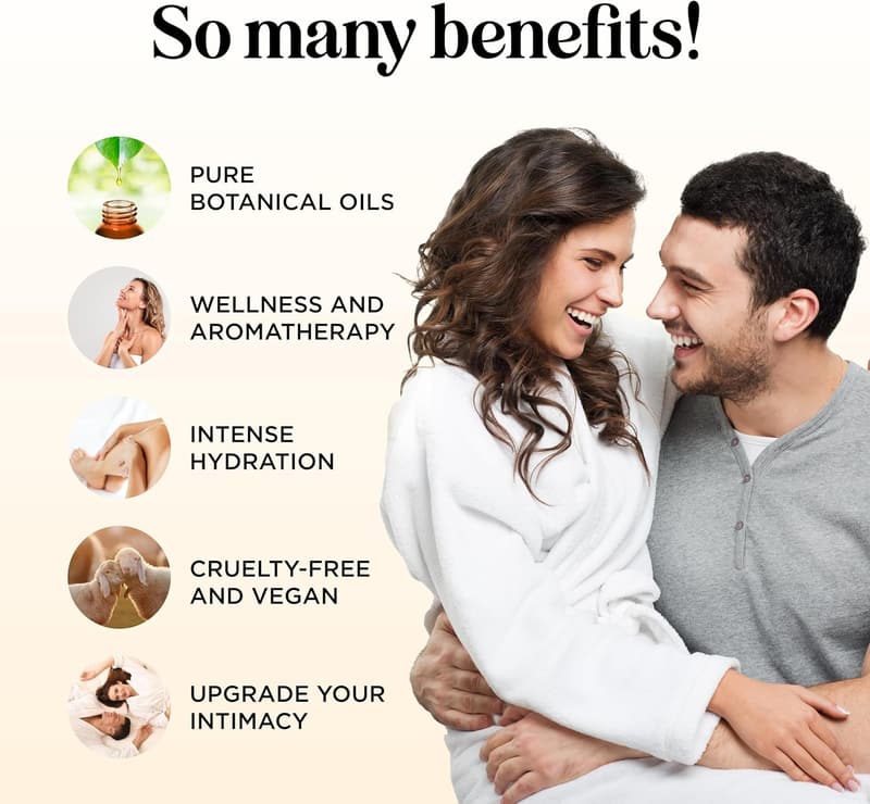 Date Night Vanilla Massage Oil - Premium Non-Greasy Blend