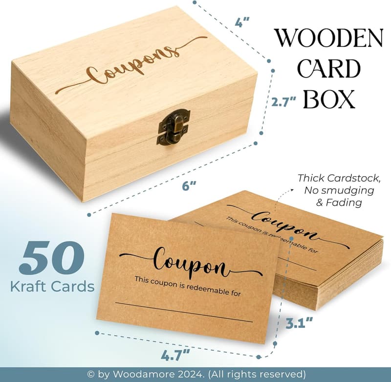 Valentine's Day Coupon Book - Blank Love Vouchers for Couples