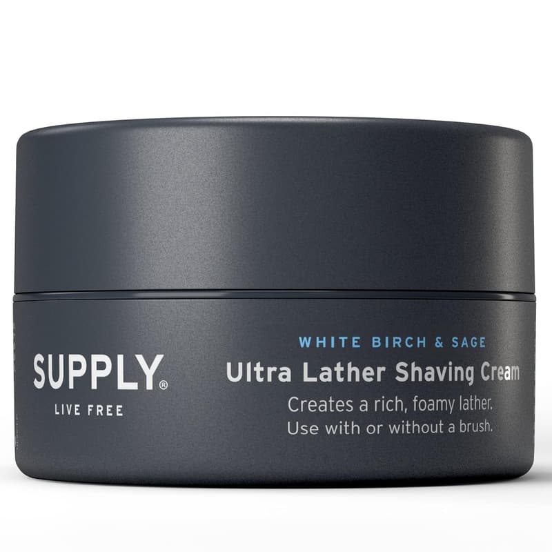 Ultra Lather Shaving Cream - White Birch & Sage - 3.4 Oz Jar