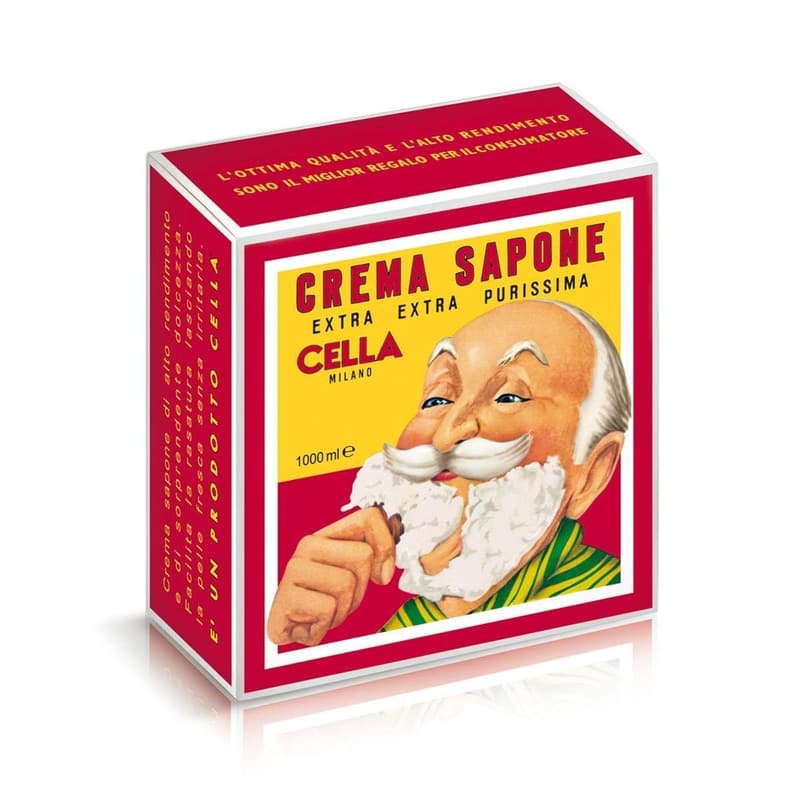 Cella Milano Almond Shaving Cream Refill - 2.25 lbs, Made in Italy