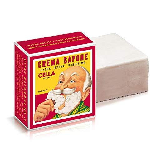 Cella Milano Almond Shaving Cream Refill - 2.25 lbs, Made in Italy