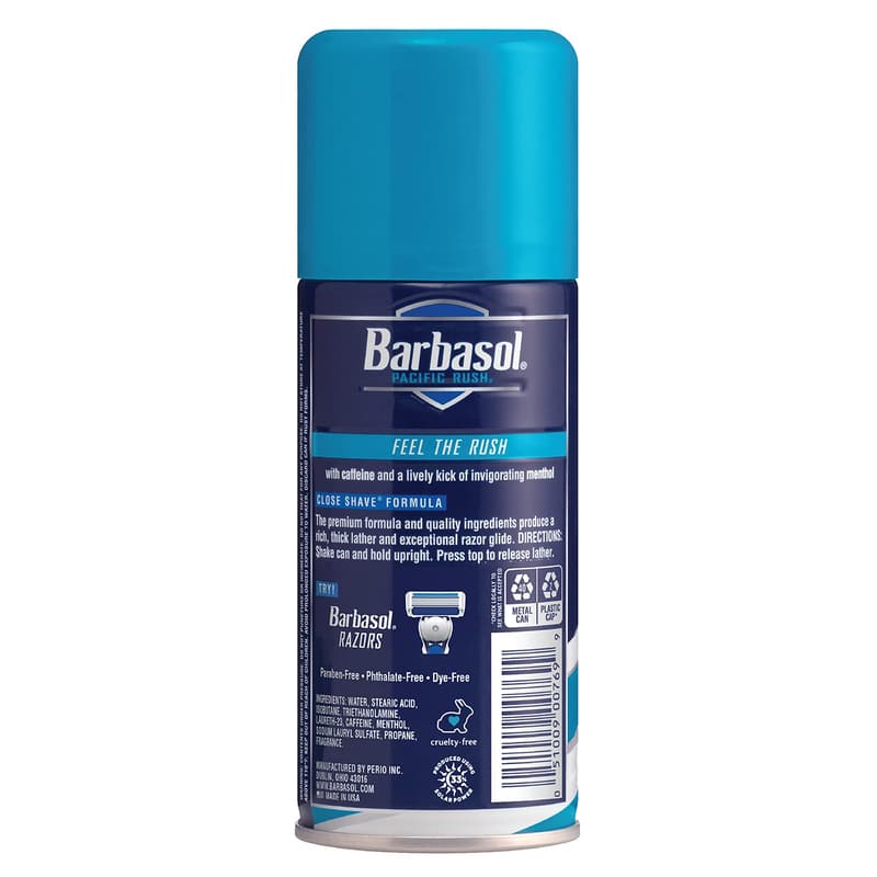 Barbasol Pacific Rush Shaving Cream, 7 oz, Set of 6