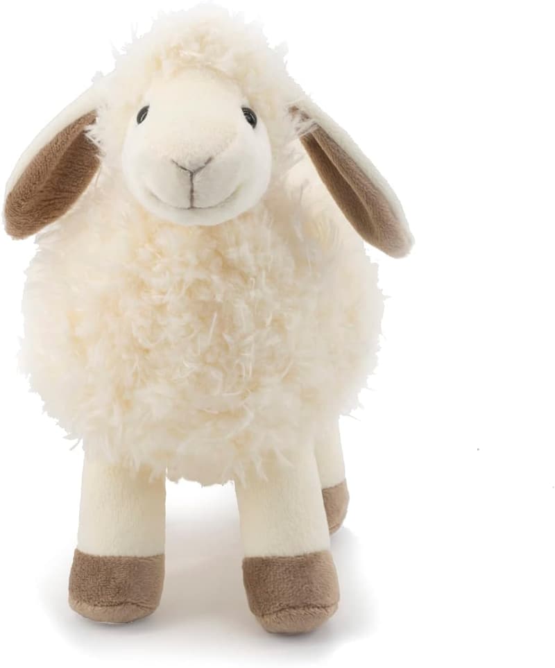 Soft White Sheep Plush Toy - Ideal Gift for Newborns