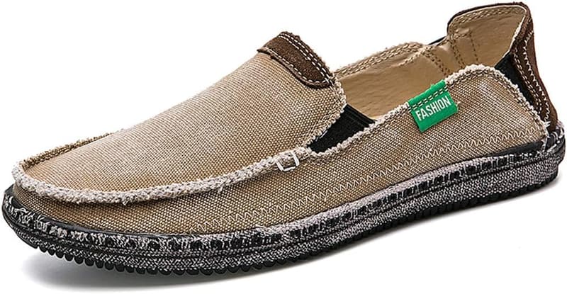 Men's Vintage Canvas Slip-On Loafers