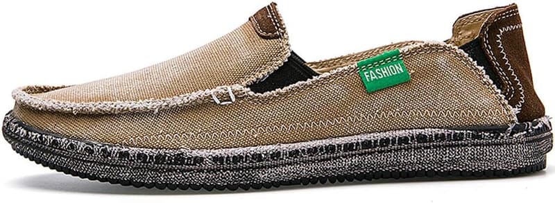 Men's Vintage Canvas Slip-On Loafers