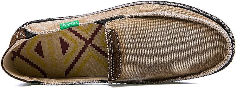 Men's Vintage Canvas Slip-On Loafers