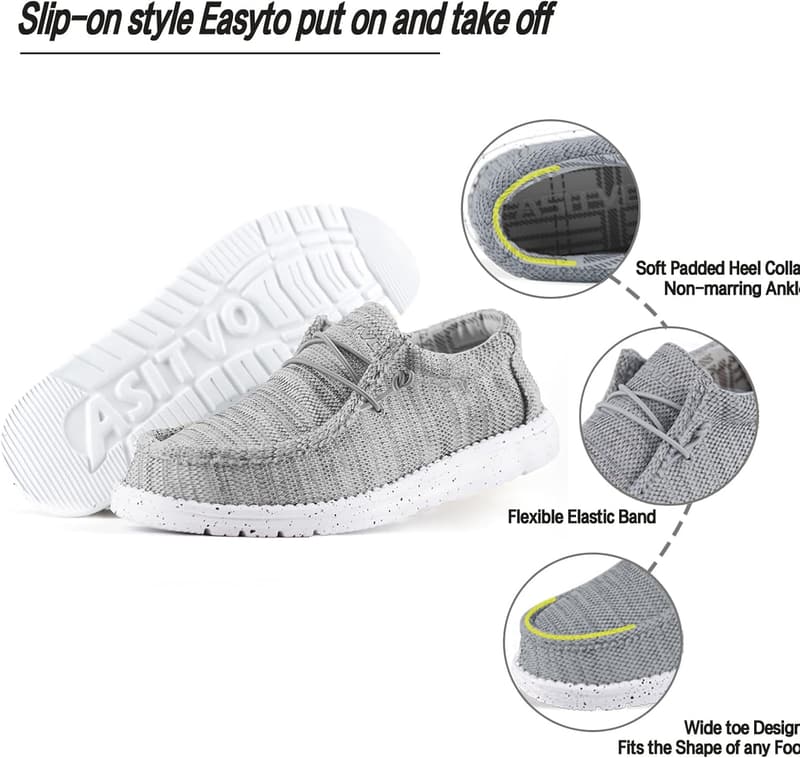 Men's Wide Slip-On Loafers for Casual Walking