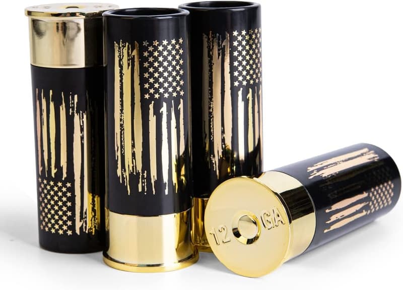 Deep Black 12 GA Shot Glasses Set