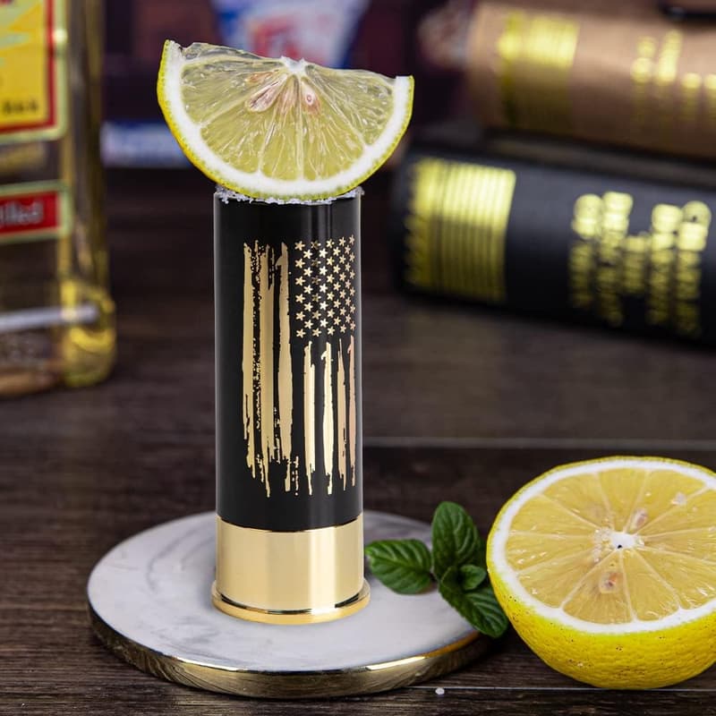 Deep Black 12 GA Shot Glasses Set