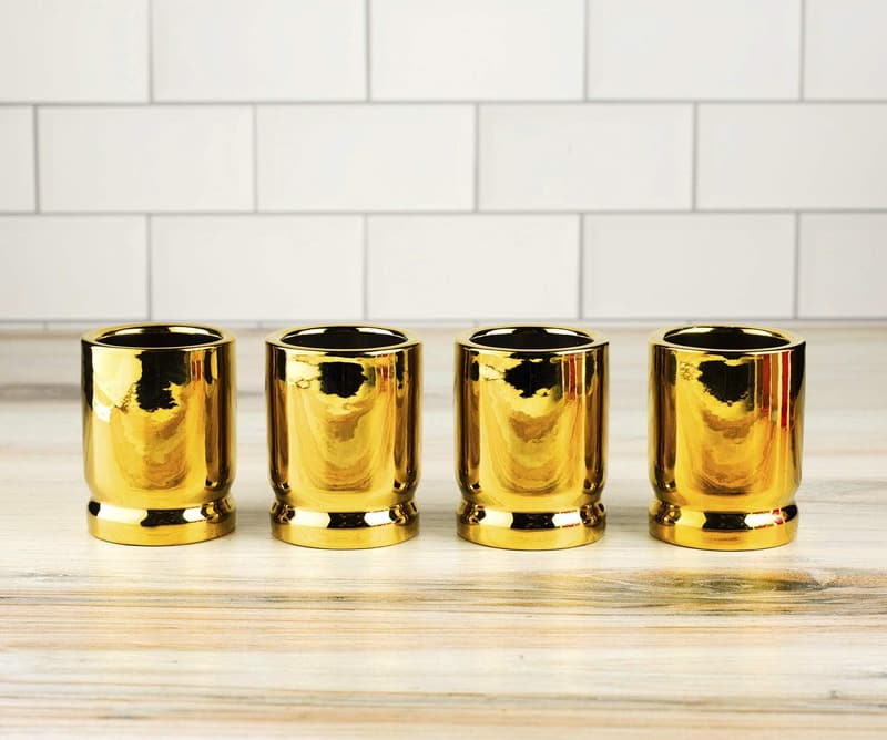 Tactical Bullet Shot Glass Set - 4 Pieces, 2oz Each