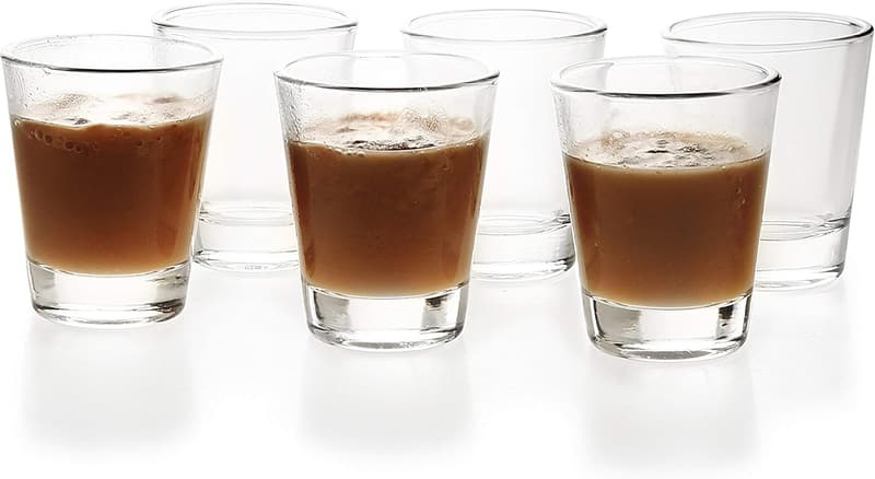 Clear 1.5 oz Shot Glass Set with Heavy Base (6 Pack)