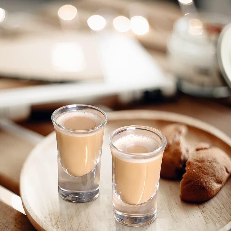 Heavy Base Shot Glass Set of 12 – 1.2 Oz for Whiskey & Tequila