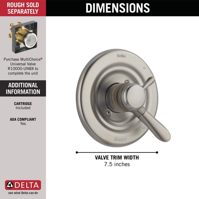 Lahara Stainless Steel Valve Trim, 9