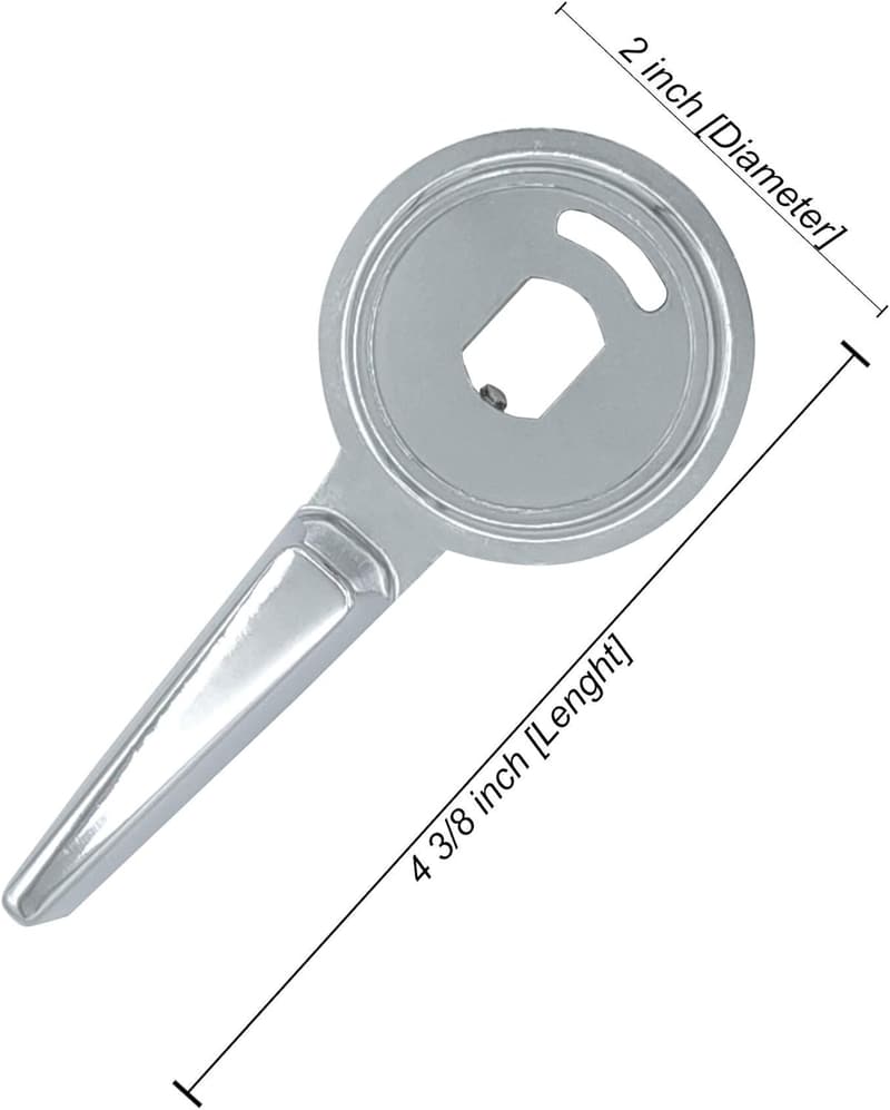 Mixet Shower Control Lever Replacement, Polished Chrome Finish