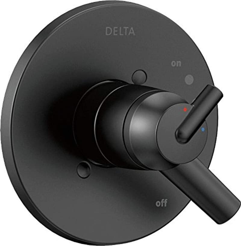 Matte Black Dual-Function Shower Valve Trim Kit