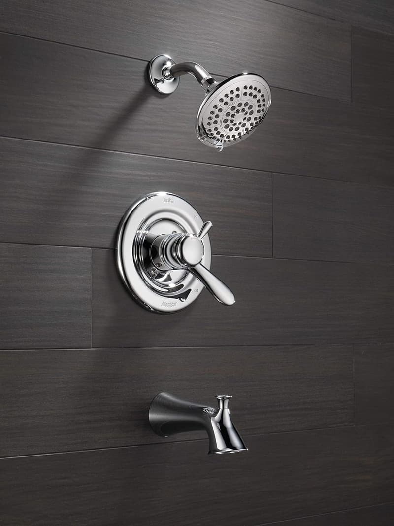 Delta Lahara 17 Series Shower Trim Kit with 5-Spray Head, Chrome