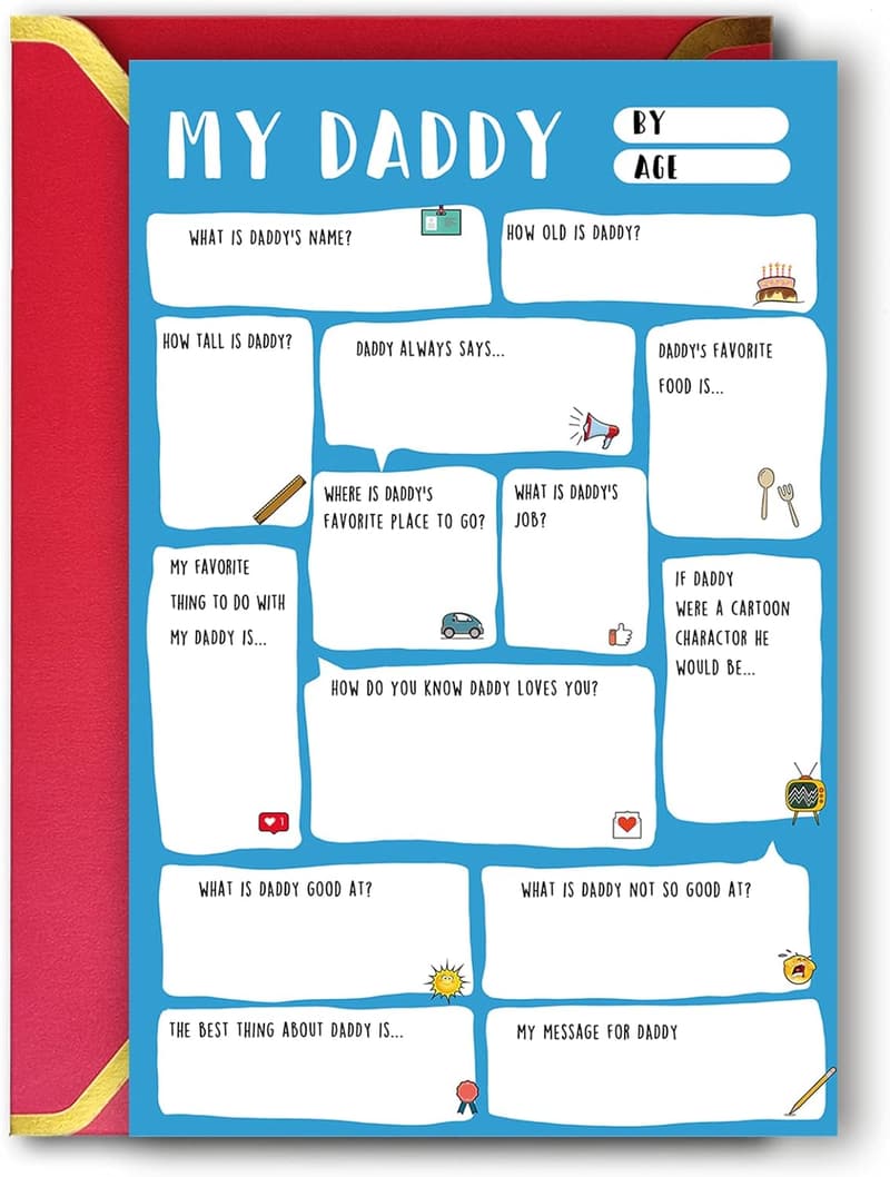 Funny Father's Day Keepsake Card for Dad from Kids