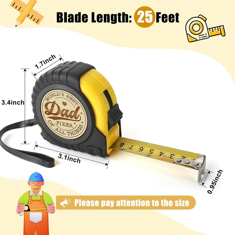 Engraved Tape Measure for Father's Day - Ideal Dad Gift