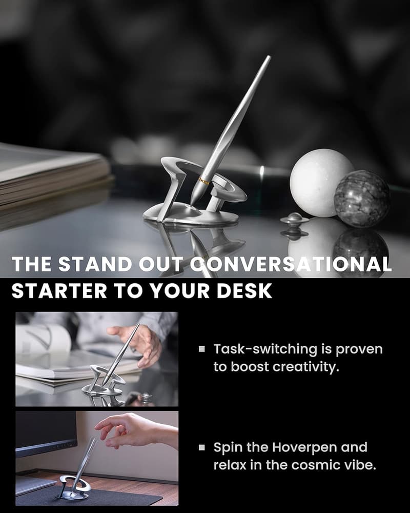 Interstellar Luxury Hoverpen - Starlight Silver Executive Gift