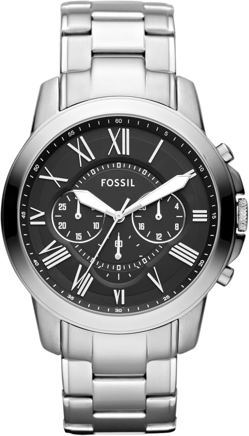 Men's Grant Chronograph Watch - Stainless Steel & Leather