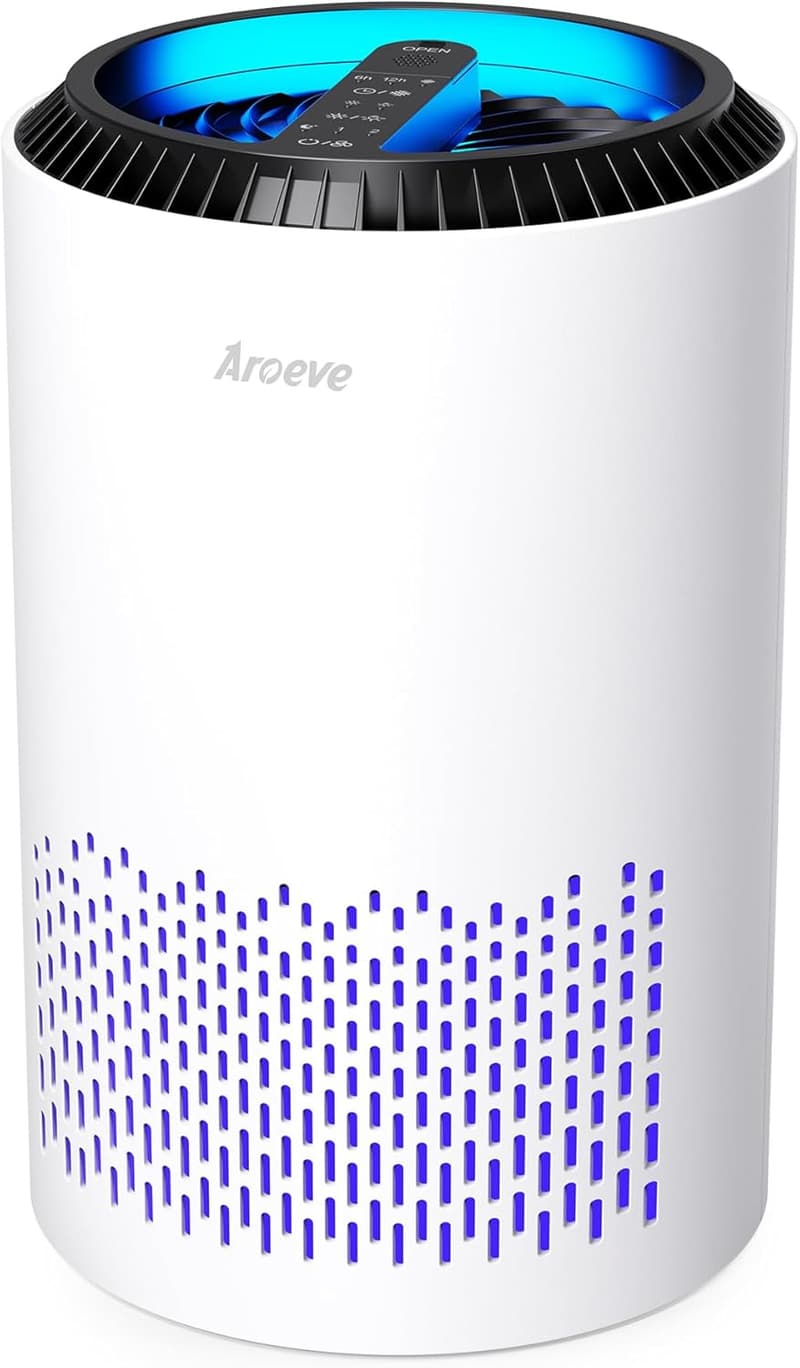AROEVE Air Purifiers for Bedroom - Smoke & Pollen Cleaner