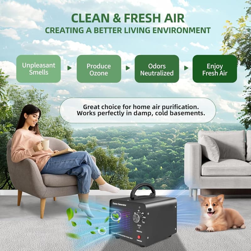 High Capacity Ozone Generator for Home and Industrial Use