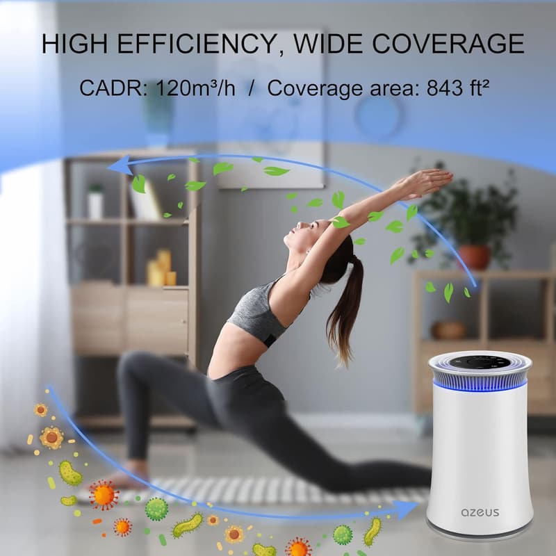 Air Purifier with H13 True HEPA Filter for Home Use