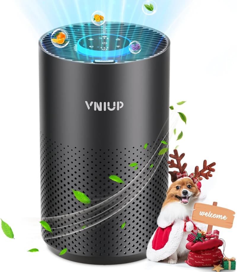 Vniup H14 True HEPA Air Purifier for Bedrooms with Fragrance Function